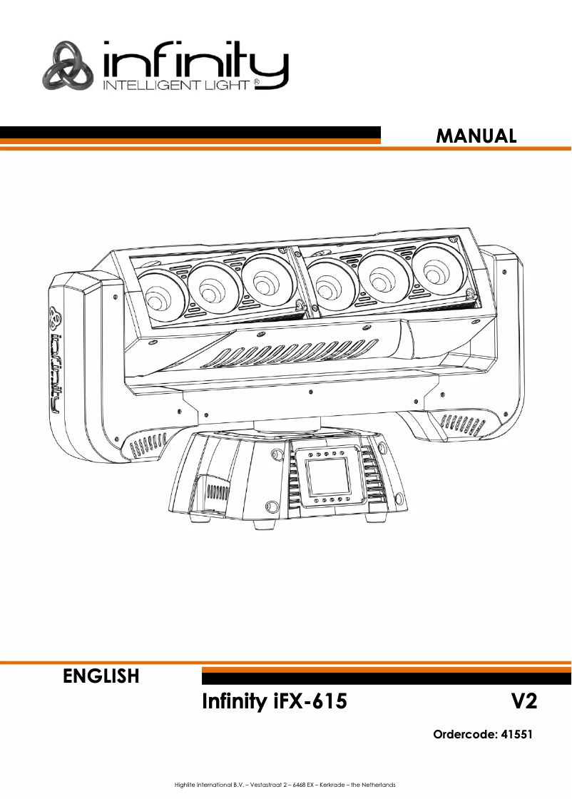 Page 1 de la notice Manuel utilisateur Infinity iFX-615