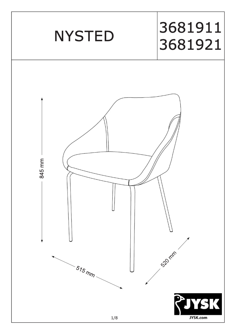 Imagen de la primera página del manual del dispositivo Nysted
