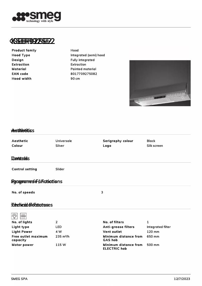 Image de la première page du manuel de l'appareil KSEIR92SE2