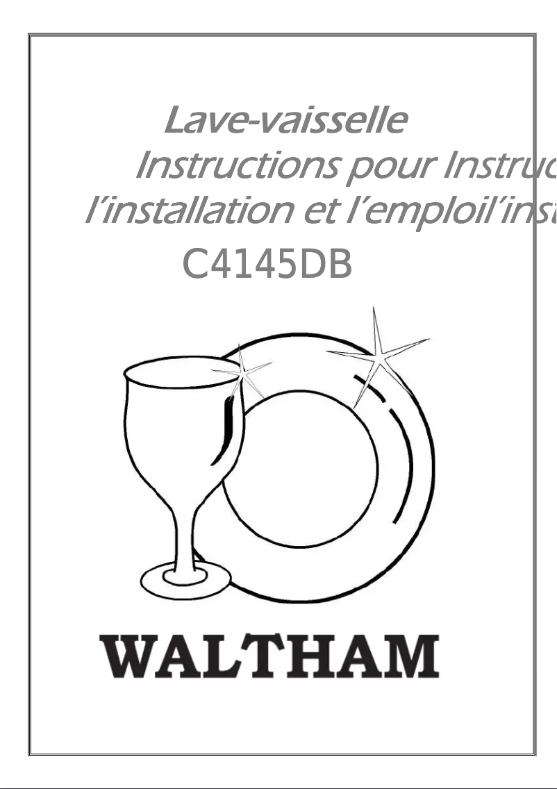 Page 1 de la notice Manuel utilisateur Waltham C 4145 DB