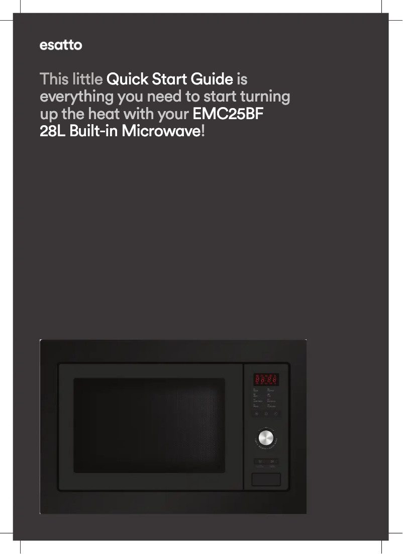 Page 1 de la notice Guide de démarrage rapide Esatto EMC25BF