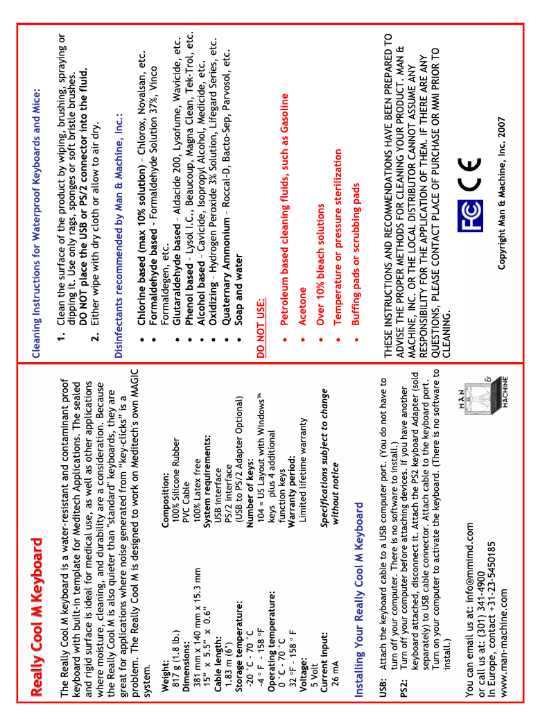 Image de la première page du manuel de l'appareil Really Cool MEDITECH