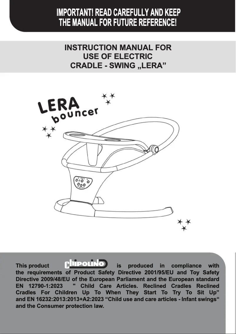 Image de la première page du manuel de l'appareil Lera