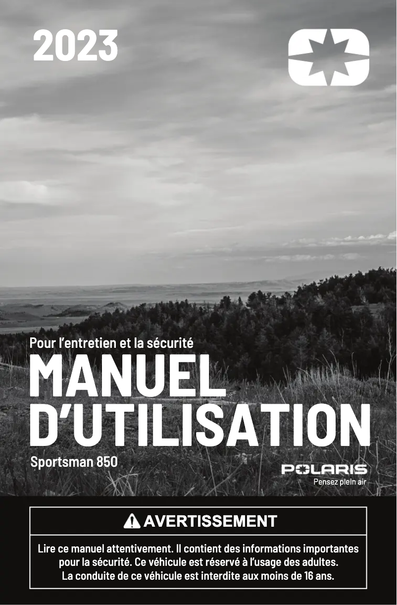 Image de la première page du manuel de l'appareil Scrambler 850 (2023)