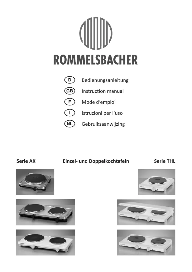 Página 1 del manual Manual de usuario Rommelsbacher THL 1597