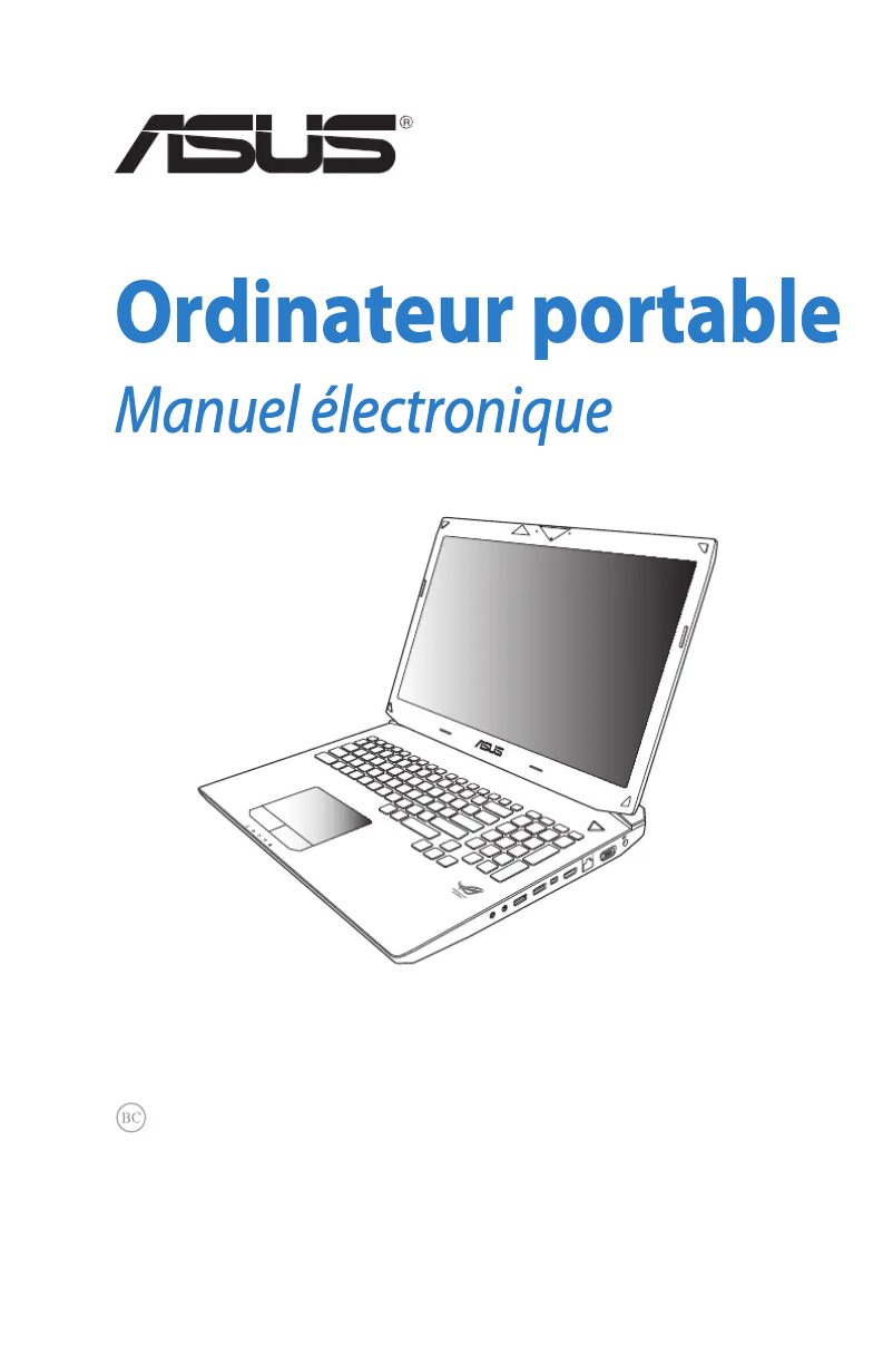 Page n°1 - Manuel utilisateur Asus ROG G750JM