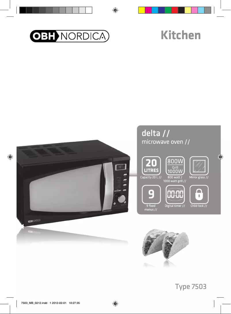 Imagen de la primera página del manual del dispositivo Delta