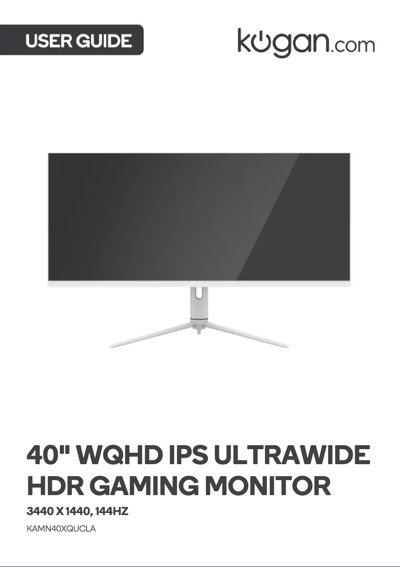 Page 1 de la notice Manuel utilisateur Kogan KAMN40XQUCLA
