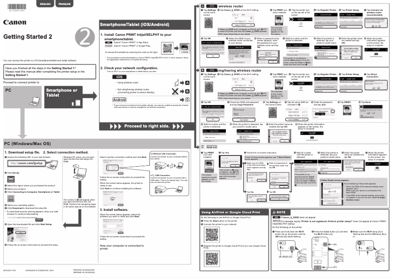 Page 1 de la notice Manuel utilisateur Canon Pixma MG3640