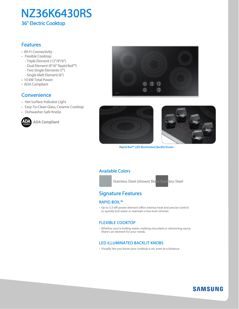 Image de la première page du manuel de l'appareil NZ36K6430RG