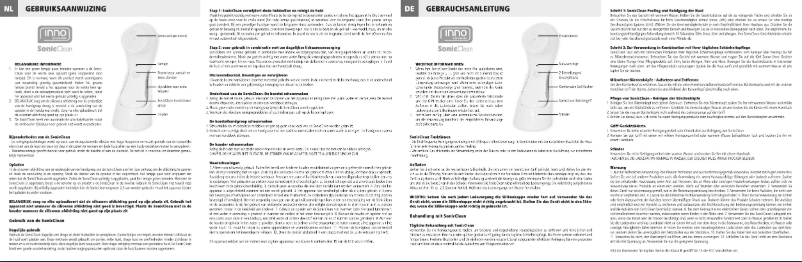 Page 1 de la notice Manuel utilisateur Inno Essentials SonicClean