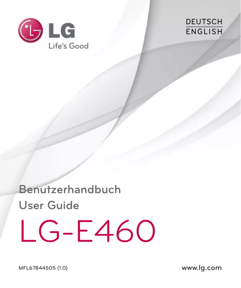 Page n°1 - Manuel utilisateur LG Optimus L E460