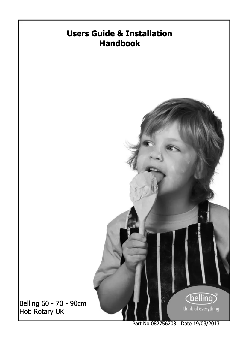 Page n°1 - Manuel utilisateur Belling CH60RX