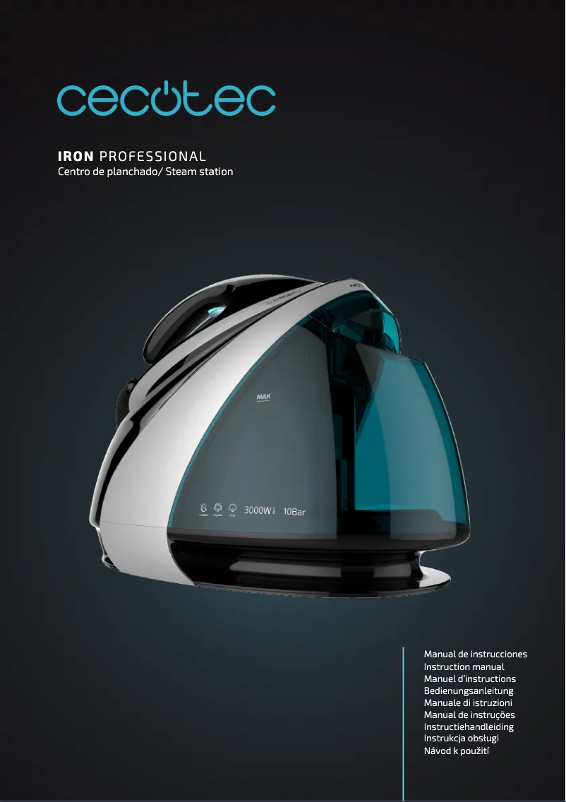 Page 1 de la notice Manuel utilisateur Cecotec Iron Professional