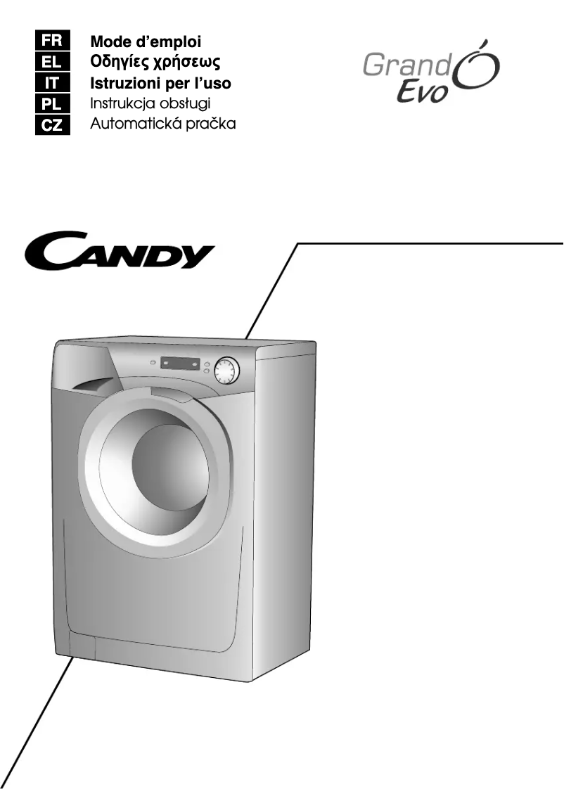 Page n°1 - Manuel utilisateur Candy EVO 1272DHC-S