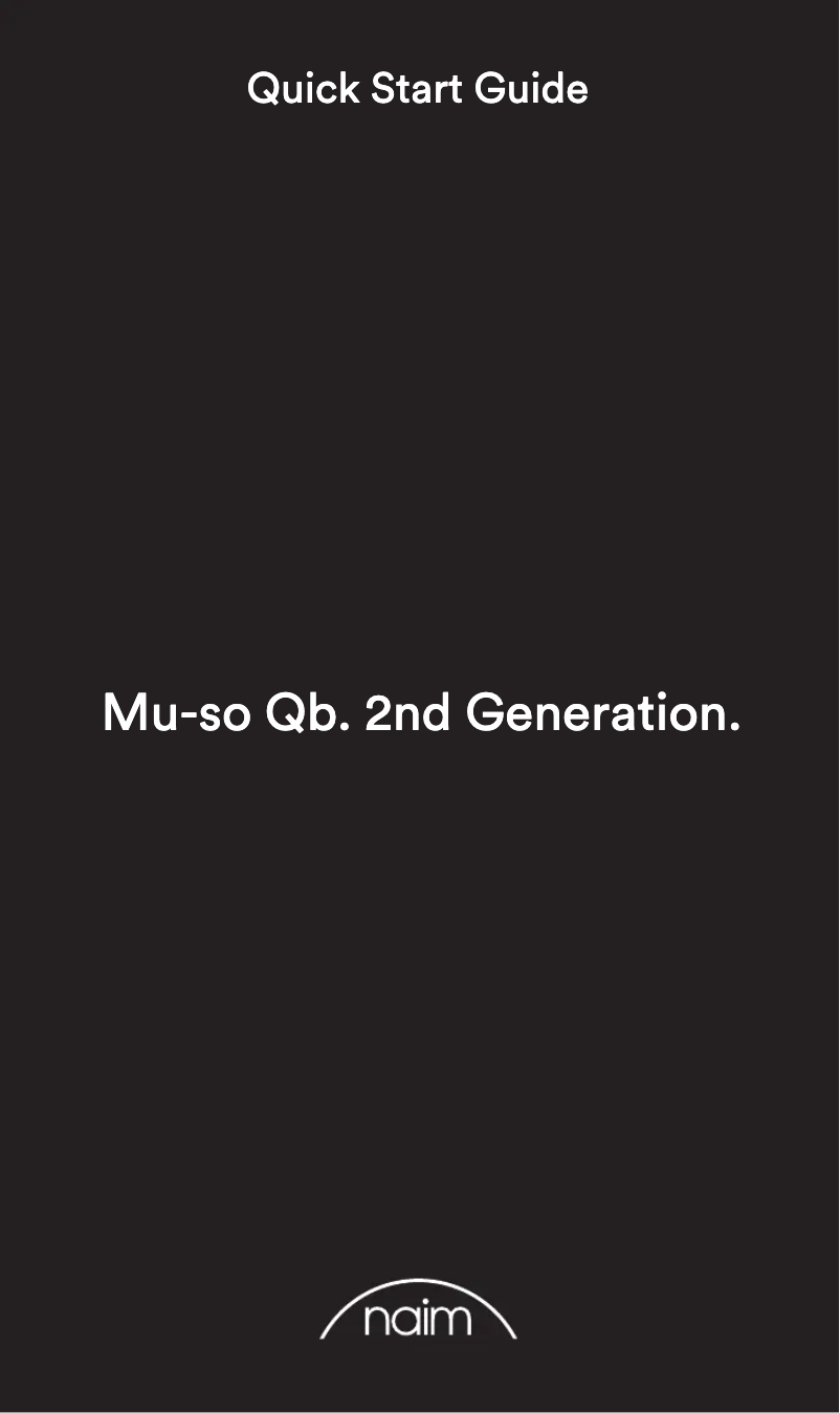 Image de la première page du manuel de l'appareil Mu-so Qb
