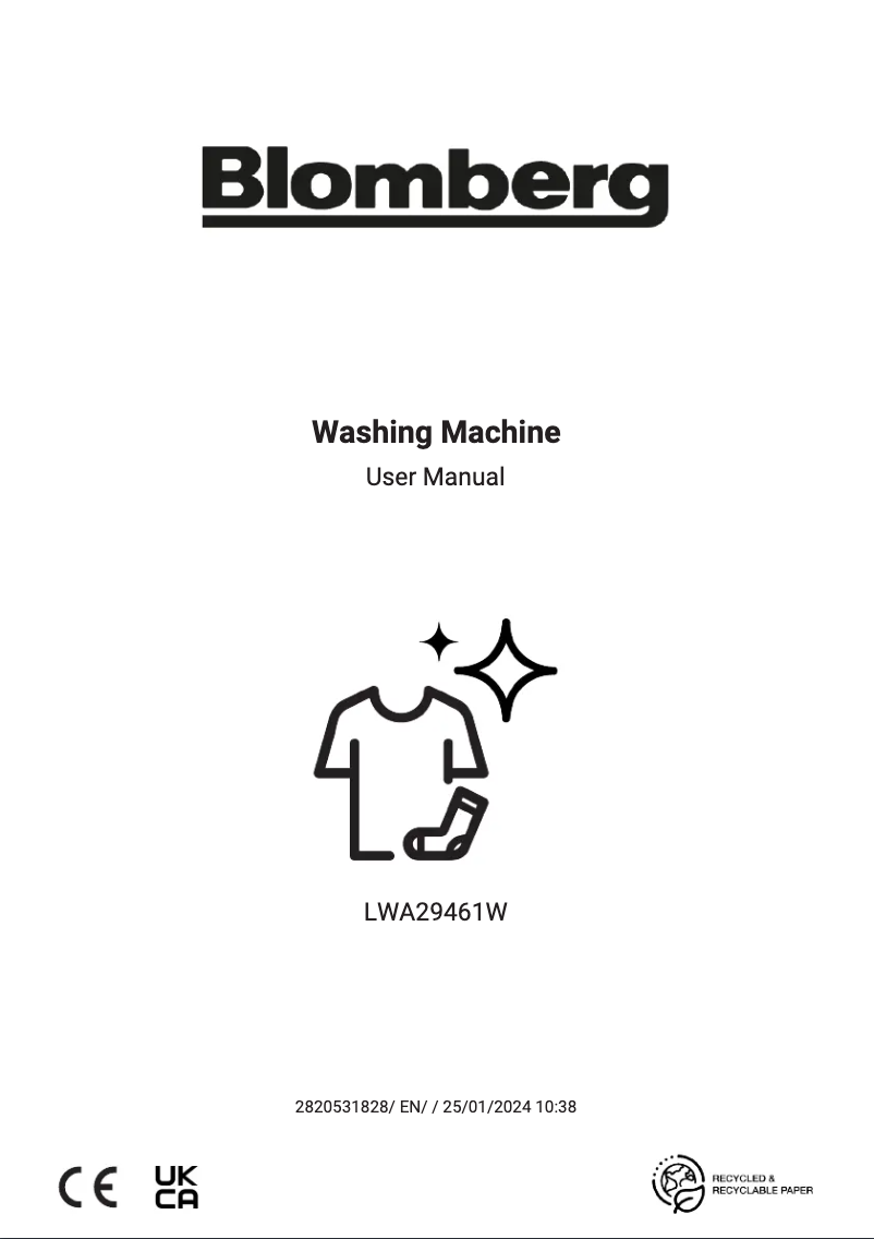 Page n°1 - Mode d'emploi Blomberg LWA29461W