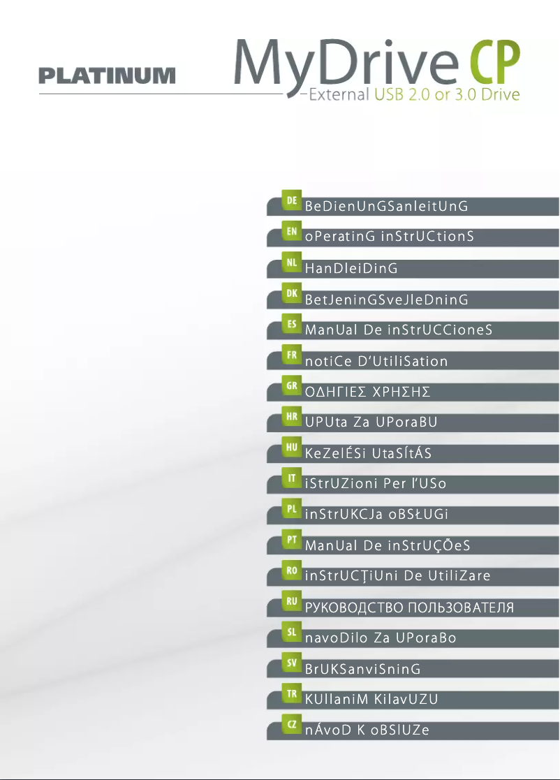 Page n°1 - Manuel utilisateur Bestmedia MyDrive CP