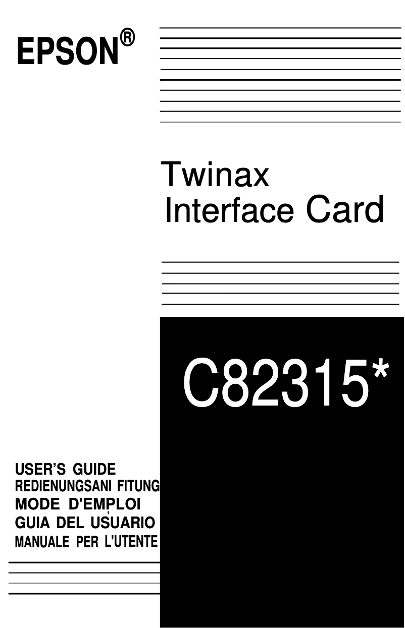 Image de la première page du manuel de l'appareil C823151