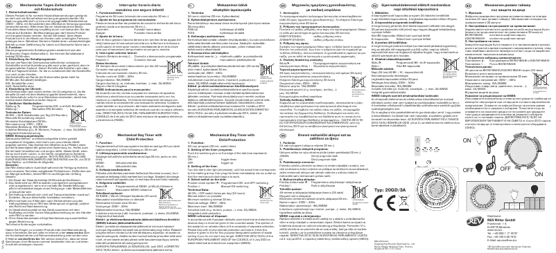 Page n°1 - Manuel utilisateur REV 25200