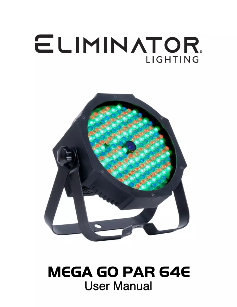 Image de la première page du manuel de l'appareil Mega Go Par 64E