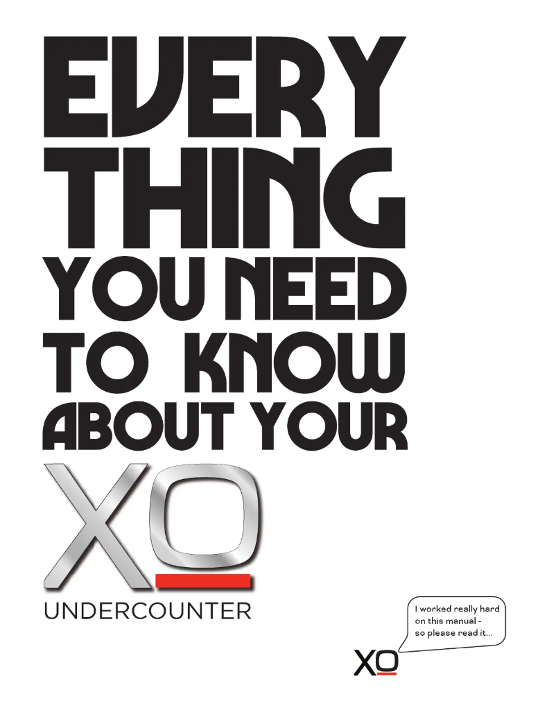 Page n°1 - Manuel utilisateur XO XOU24WDZGB