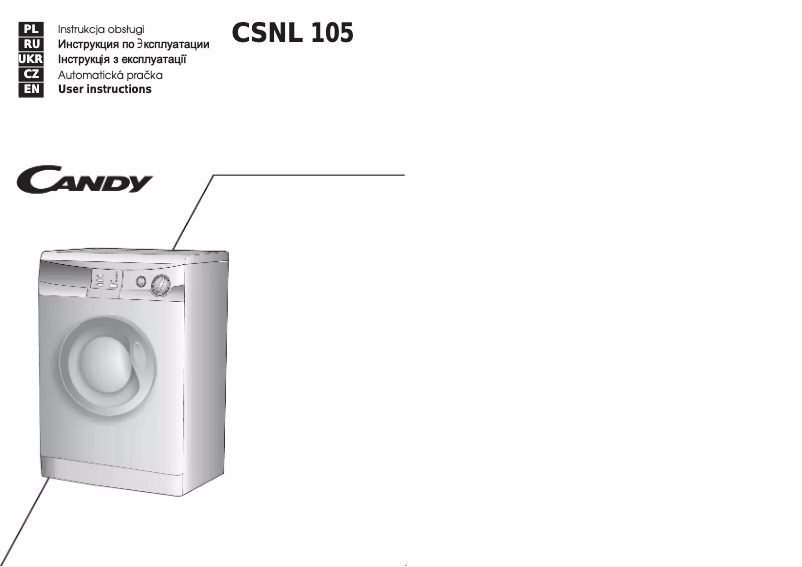 Page n°1 - Manuel utilisateur Candy CSNL 105-03 S