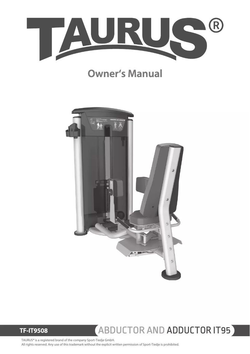 Page 1 de la notice Manuel utilisateur Taurus Abductor and Adductor IT95