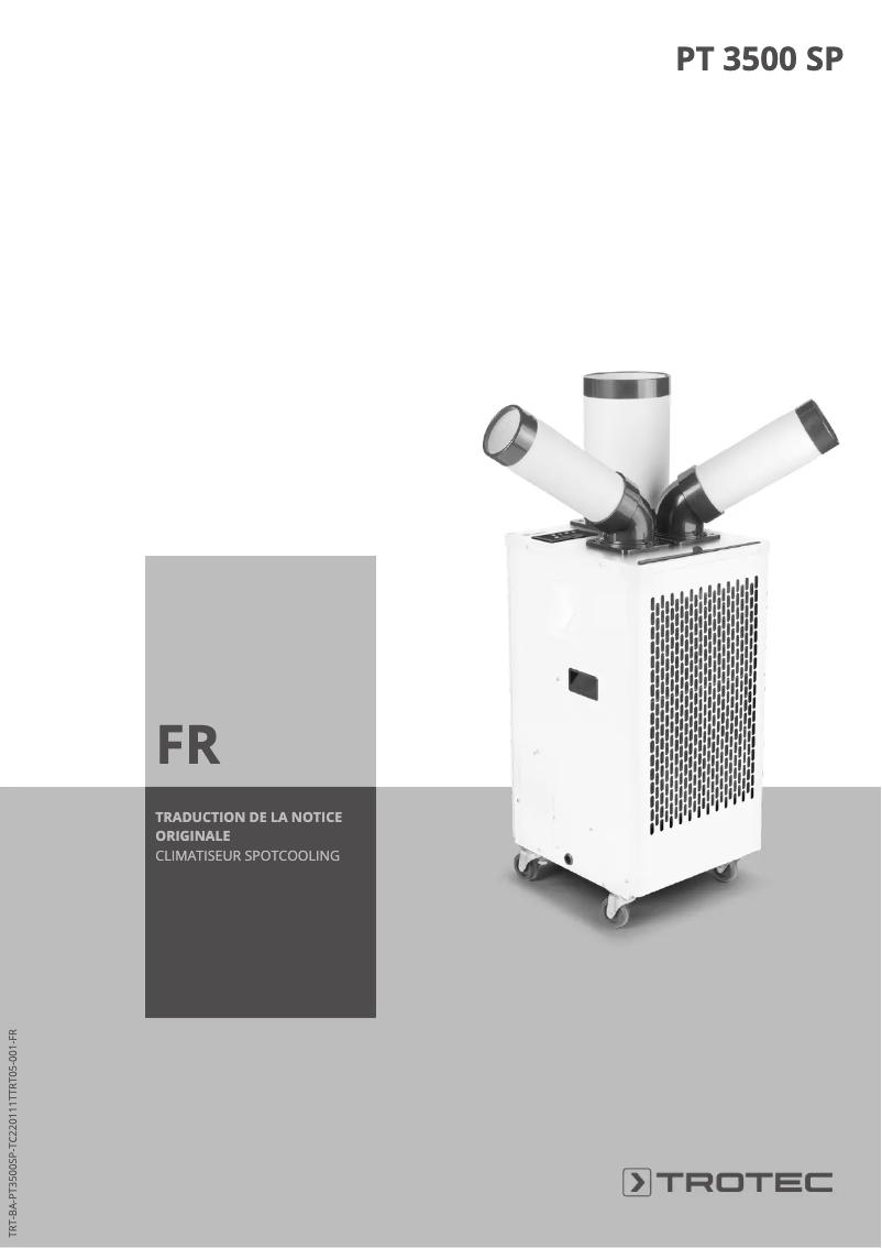 Image de la première page du manuel de l'appareil PT 3500 SP