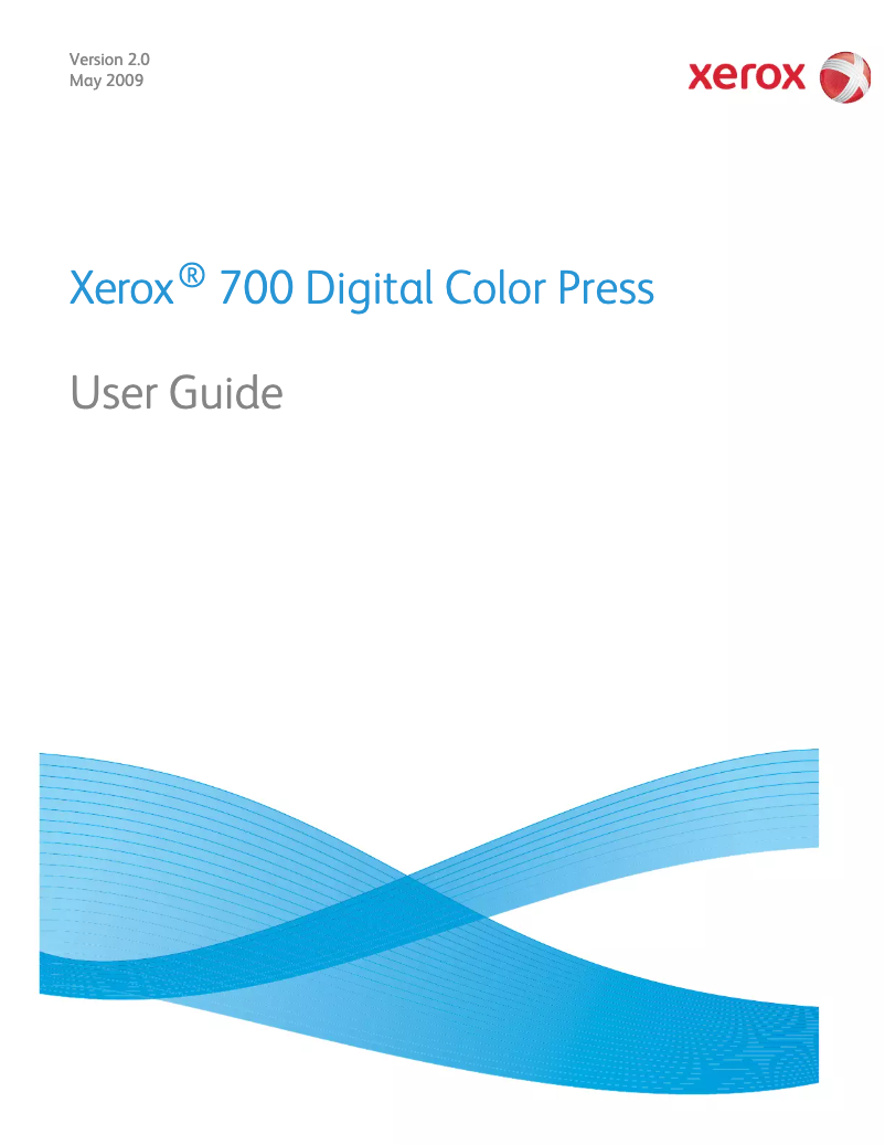 Page 1 de la notice Manuel utilisateur Xerox 700