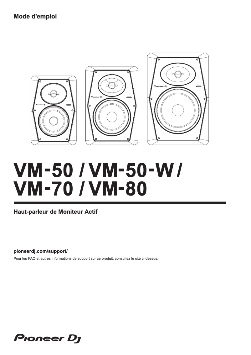 Image de la première page du manuel de l'appareil VM-50-W