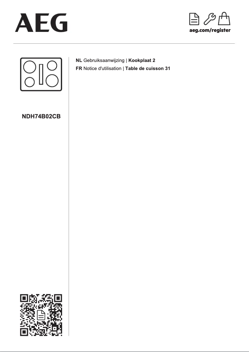 Página 1 del manual Manual de usuario AEG NDH74B02CB