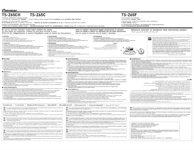 Page n°1 - Mode d'emploi Pioneer TS-Z65F
