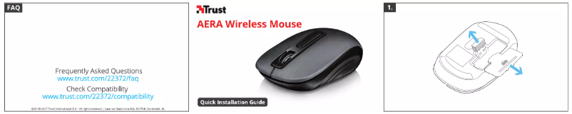 Page 1 de la notice Manuel utilisateur Trust Aera