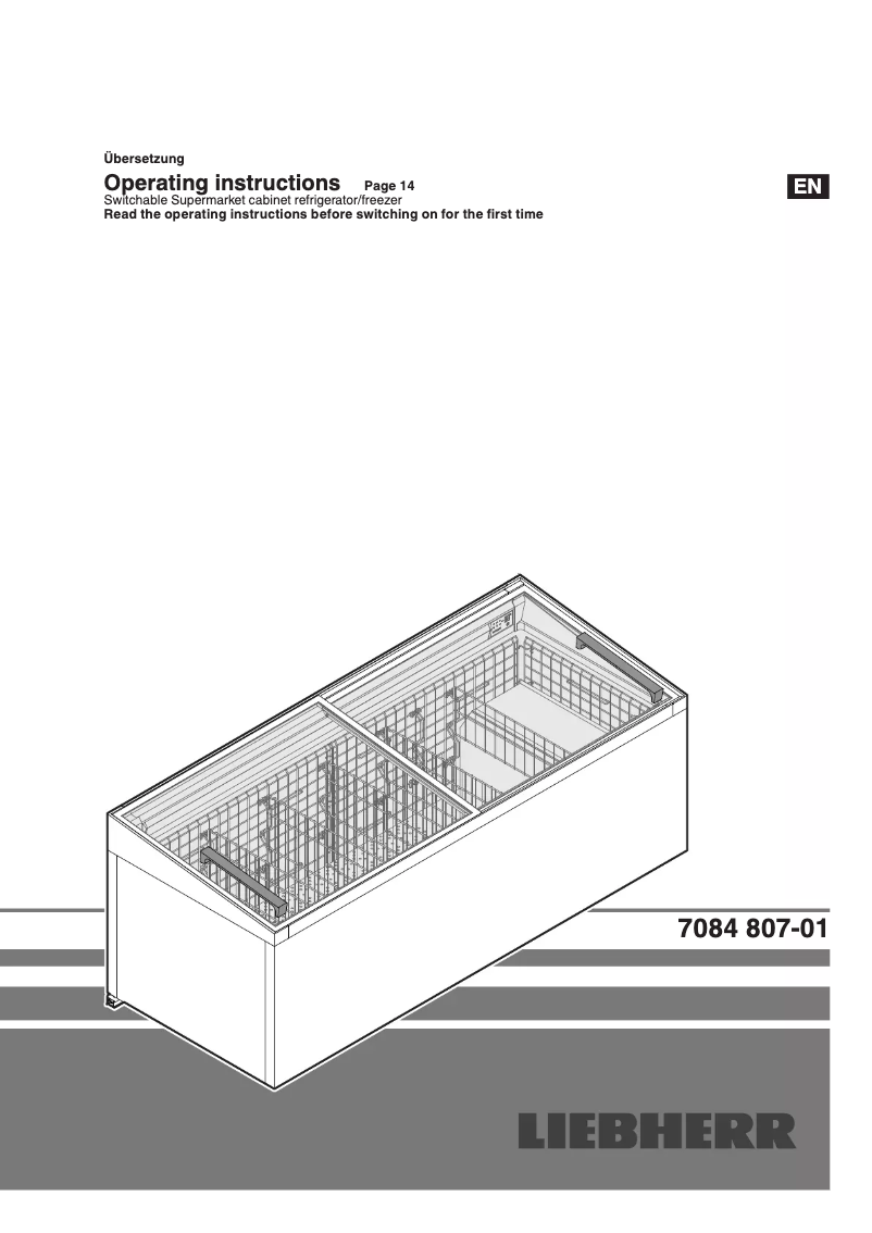 Page n°1 - Manuel utilisateur Liebherr STs 872