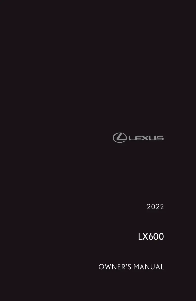 Image de la première page du manuel de l'appareil LX 600 (2022)