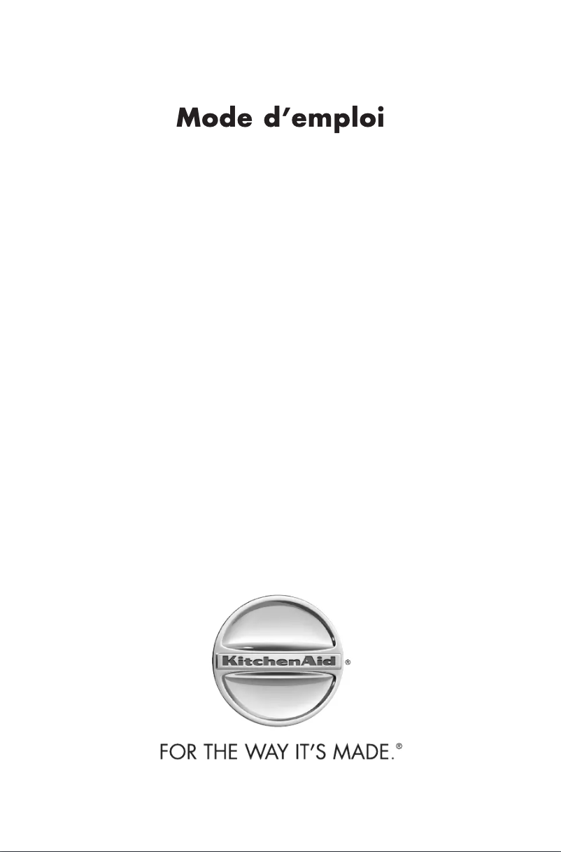 Page n°1 - Manuel utilisateur KitchenAid KOXP 6630