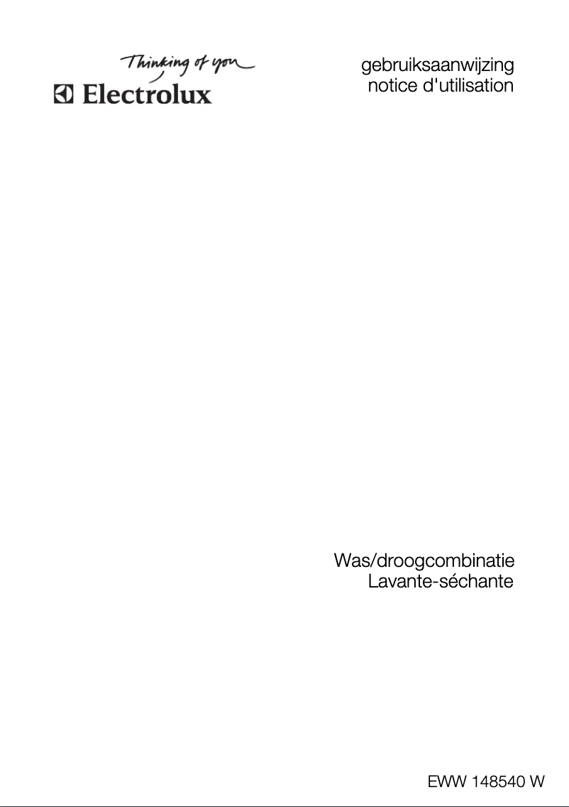 Page n°1 - Manuel utilisateur Electrolux EWW148540W