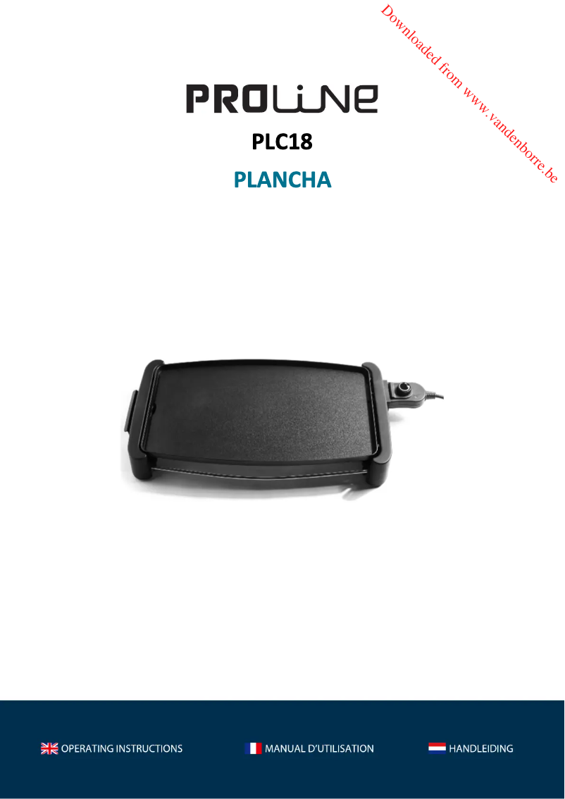 Page 1 de la notice Manuel utilisateur Proline PLC18