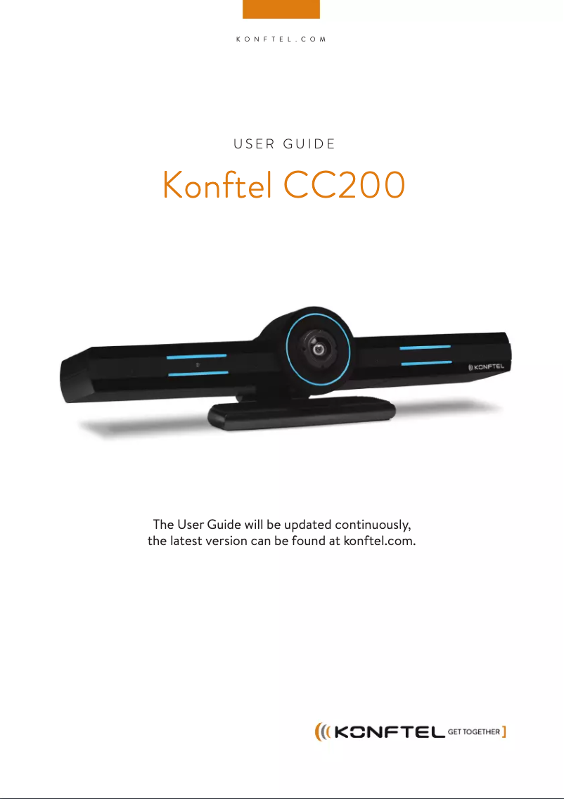 Page 1 de la notice Manuel utilisateur Konftel CC200