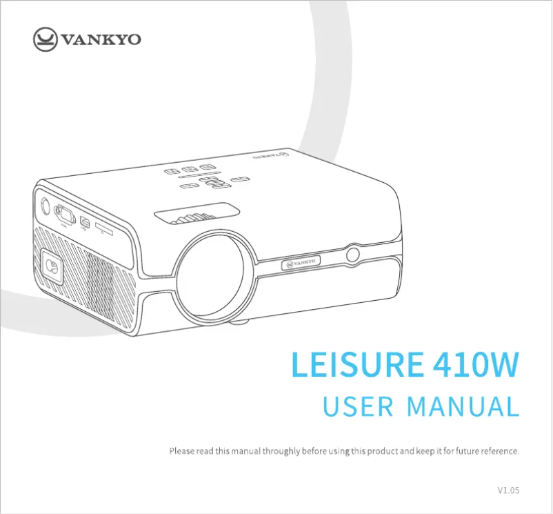 Page 1 de la notice Manuel utilisateur Vankyo Leisure 410W