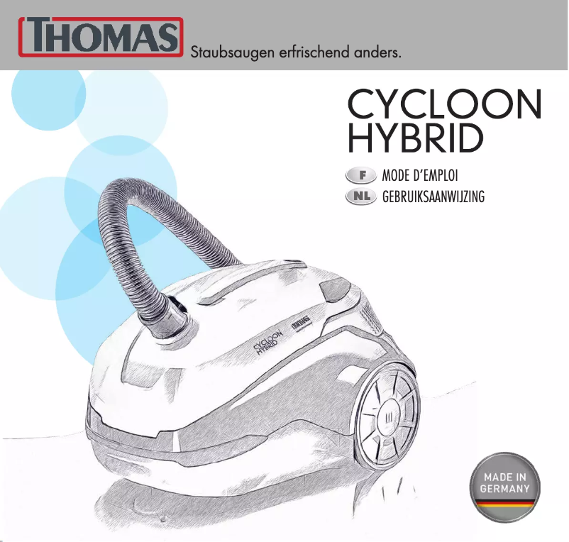 Page 1 de la notice Manuel utilisateur Thomas Cycloon Hybrid Pet & Friends