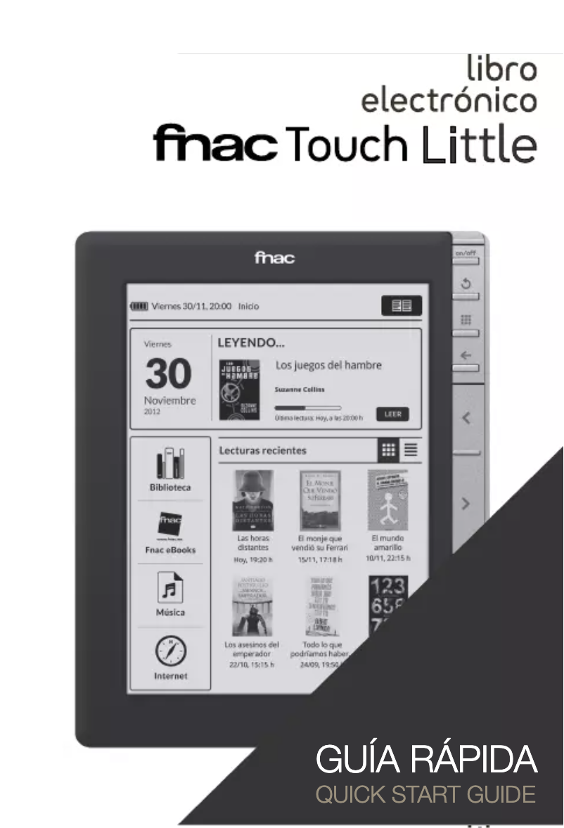 Page 1 de la notice Manuel utilisateur bq Fnac Touch Little