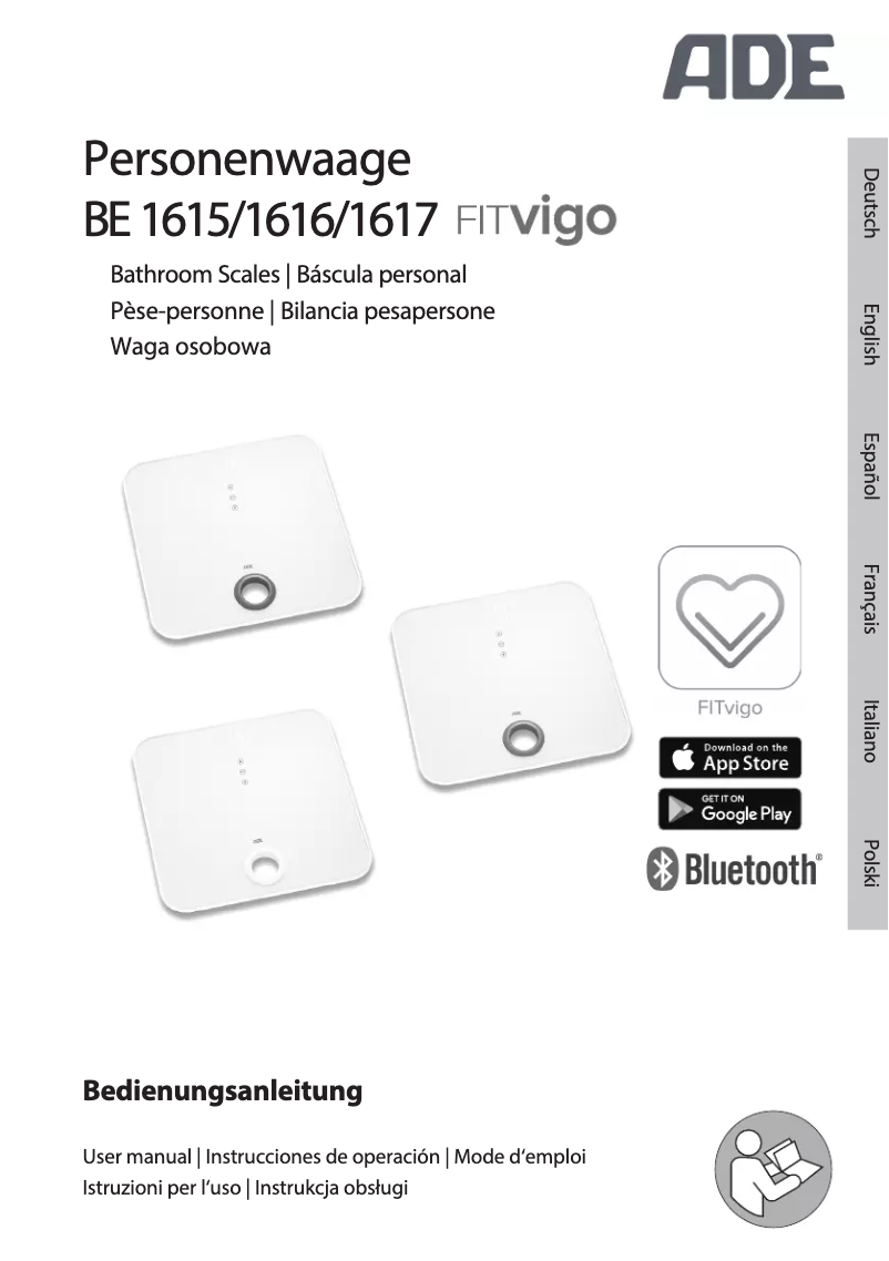 Page n°1 - Manuel utilisateur ADE FITvigo BE 1617