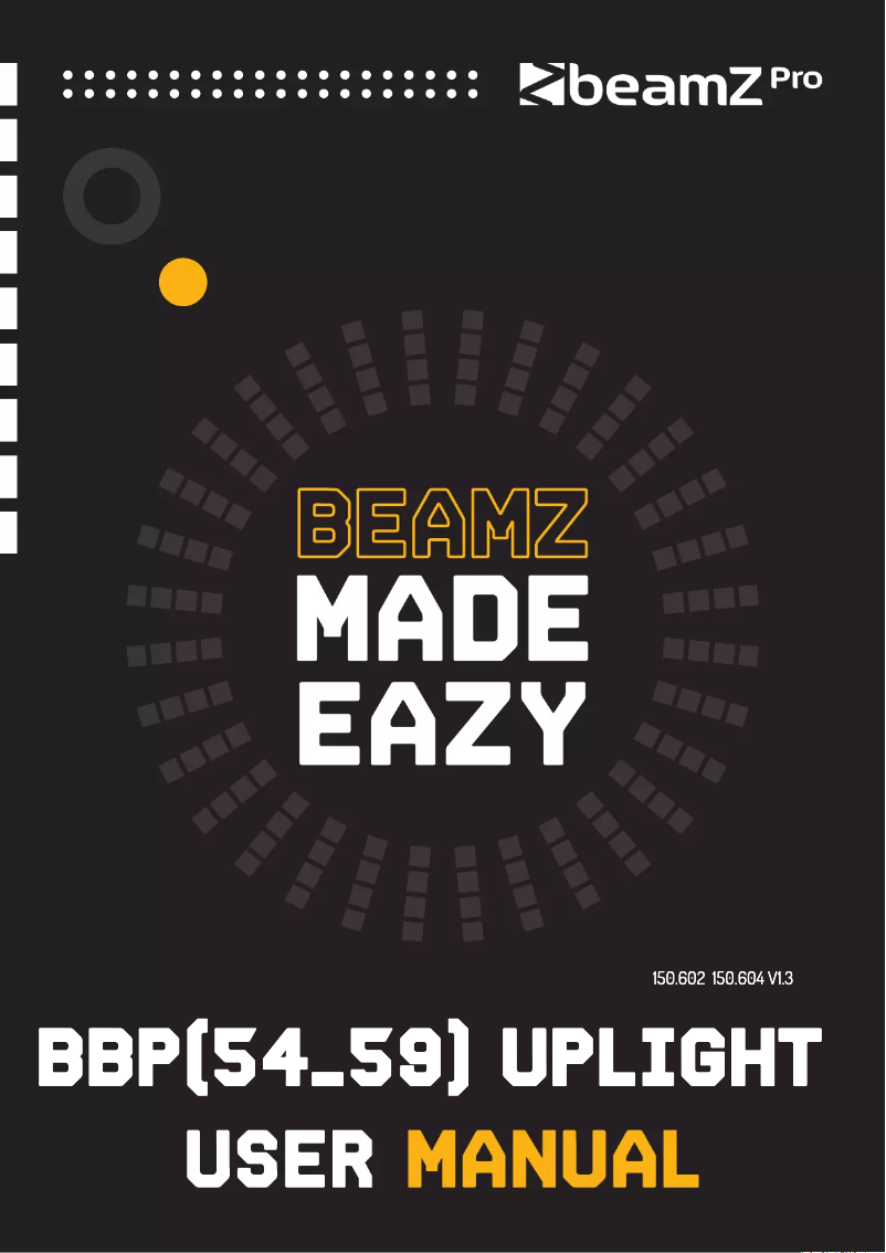 Page 1 de la notice Manuel utilisateur BeamZ BBP54