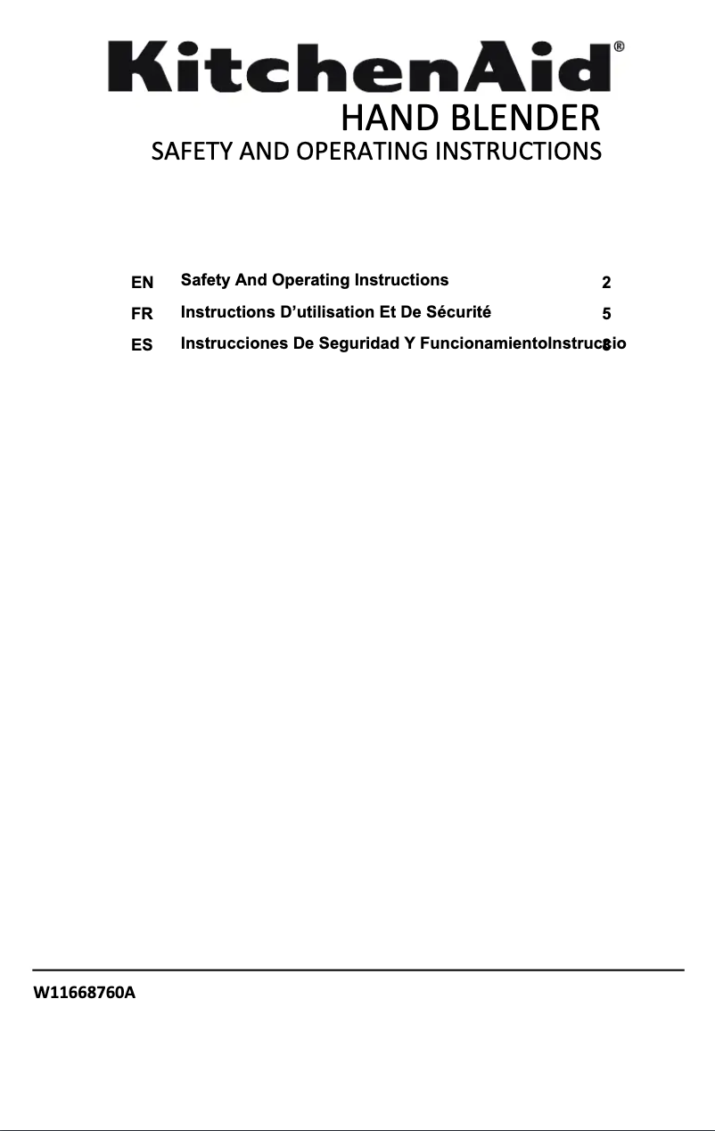 Image de la première page du manuel de l'appareil KHBV53