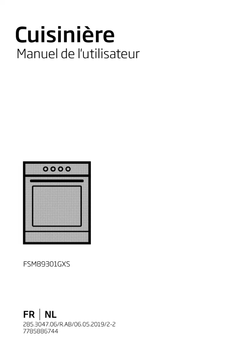 Image de la première page du manuel de l'appareil FSM69301GWS