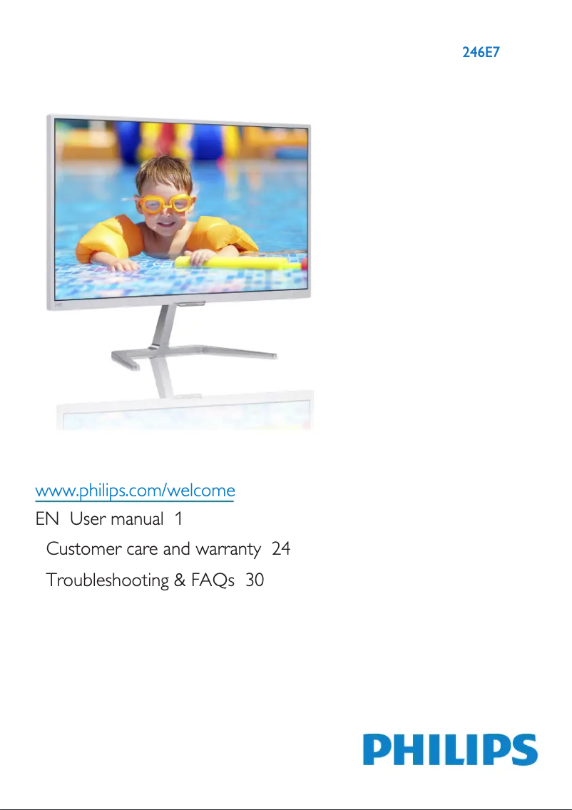 Página 1 del manual Manual de usuario Philips 246E7