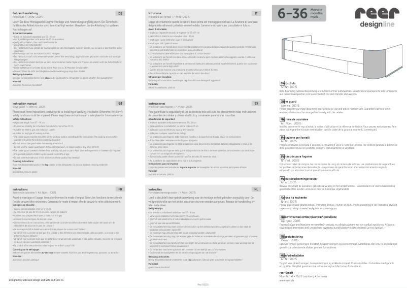 Image de la première page du manuel de l'appareil DesignLine 20015