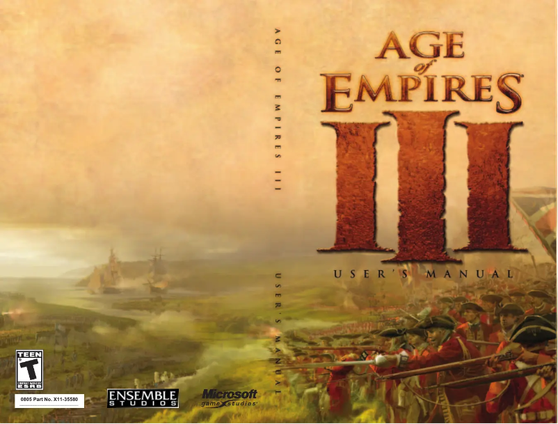 Page n°1 - Manuel utilisateur Microsoft Age of Empires III (PC)